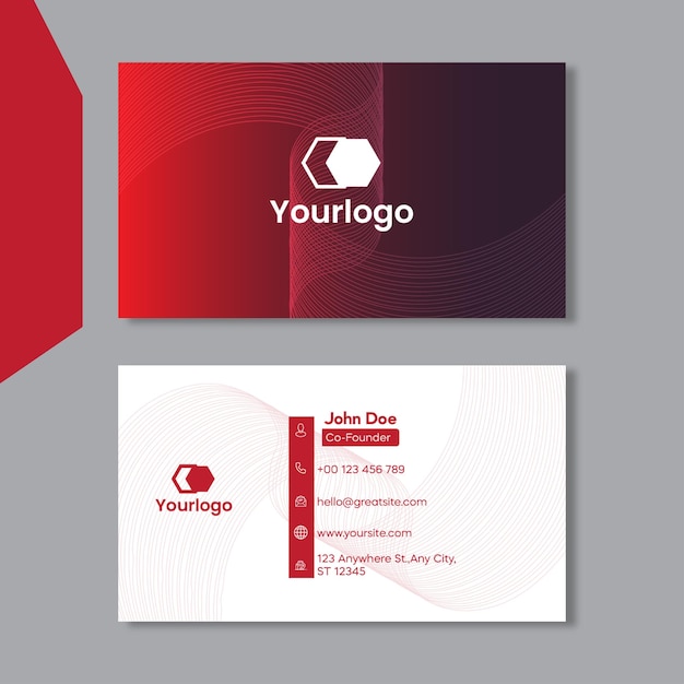 Creative Business Card And Visiting Card Vector Design Template