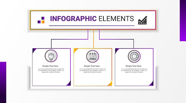 Creative business chart vector infographic template design concept for annual report presentation