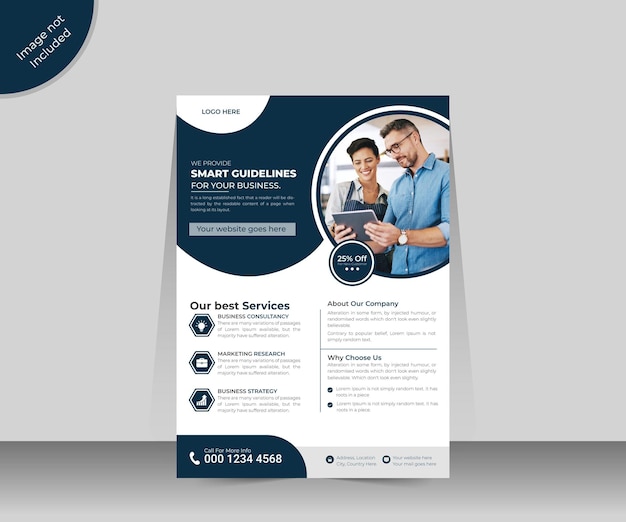 Creative business corporate digital marketing agency flyer or best business company flyer template