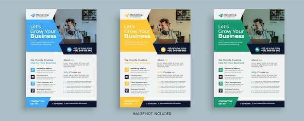 Creative business flyer design and brochure cover template