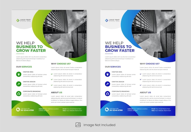 Creative Business flyer template design