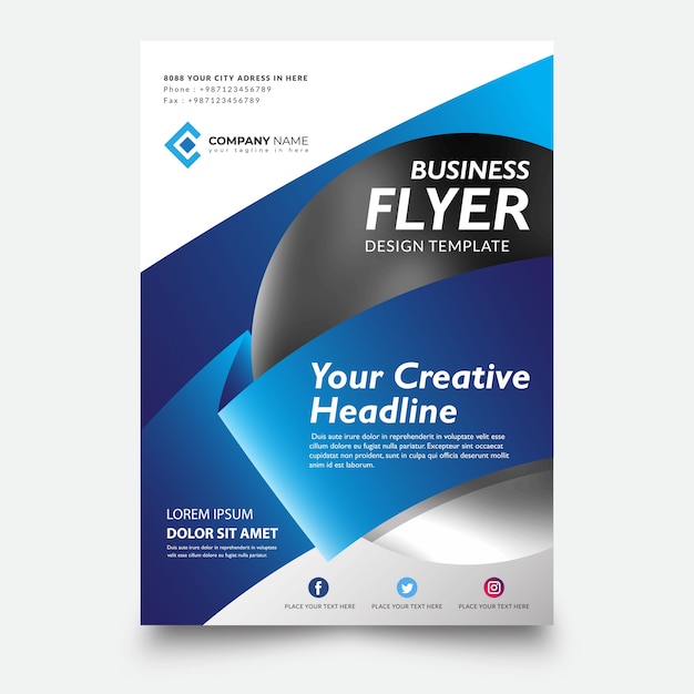 Creative Business Flyer template design