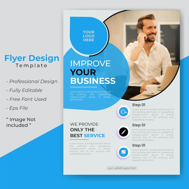 Vector creative business flyer template