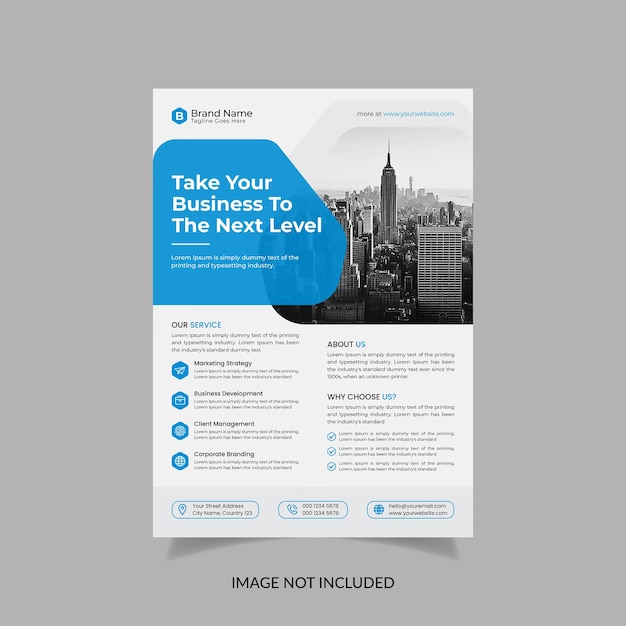 Creative business flyer template