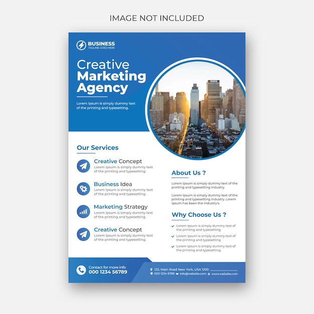 Creative business flyer template