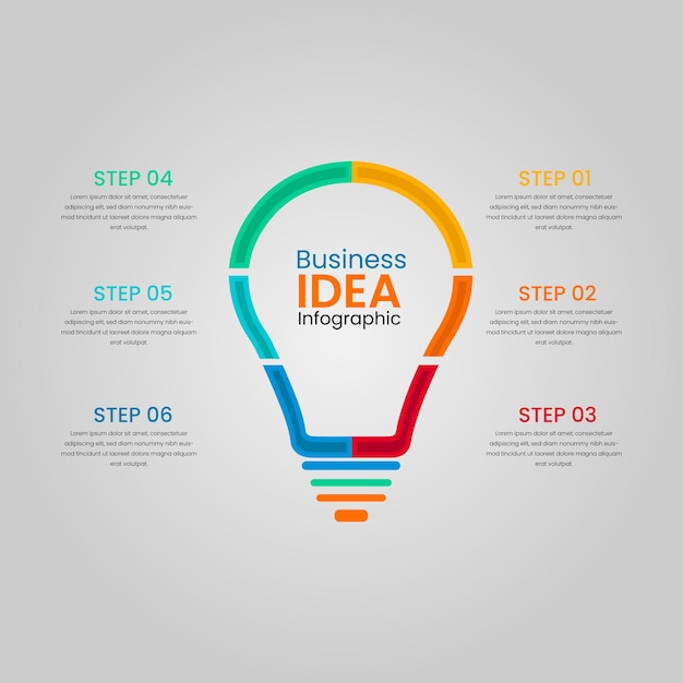 Creative Business idea infographic design