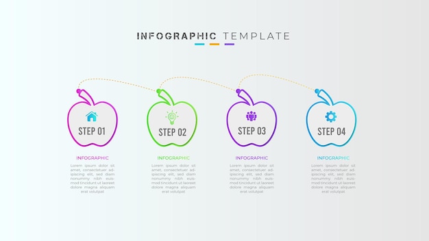 Creative business infographic timeline design