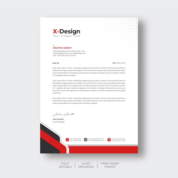 Creative business letterhead