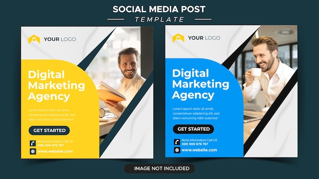 Creative business marketing expert instagram post template