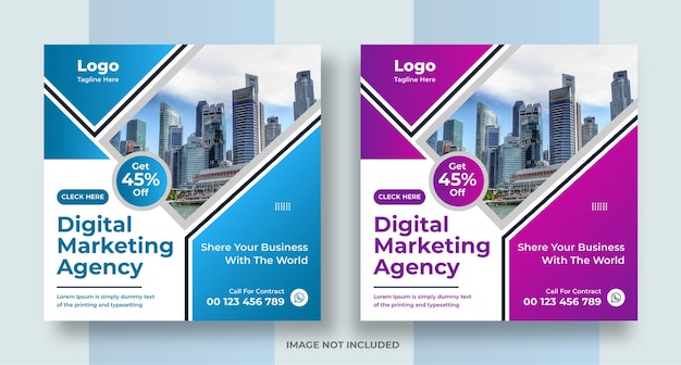 Creative business marketing promotion social media post Digital web banner design