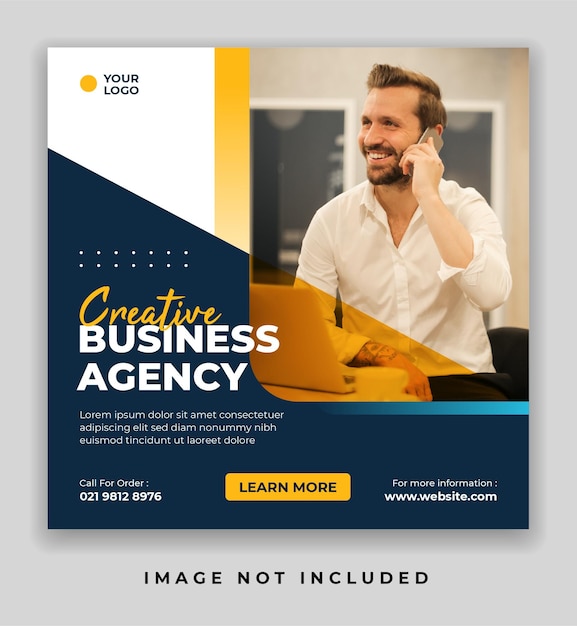 Creative business marketing social media and instagram banner post template