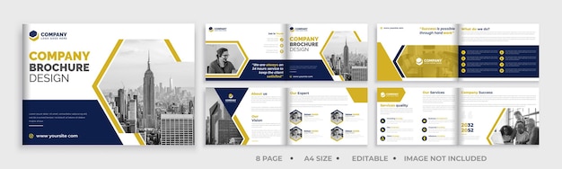 Creative business page brochure template