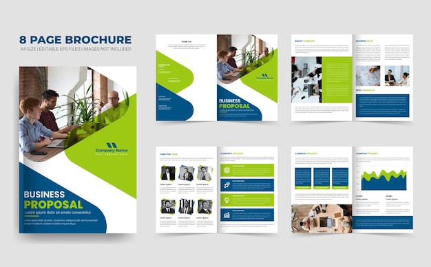 Creative business proposal brochure template or Company brochure corporate annual report layout