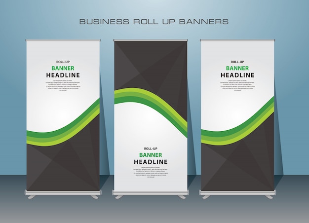 Creative Business Roll Up Banner. Standing Banner Design.