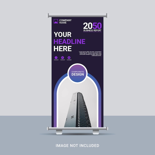 Creative business roll up banner template