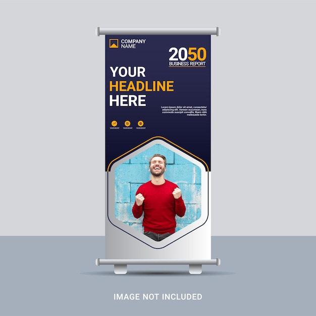 Creative business roll up banner template