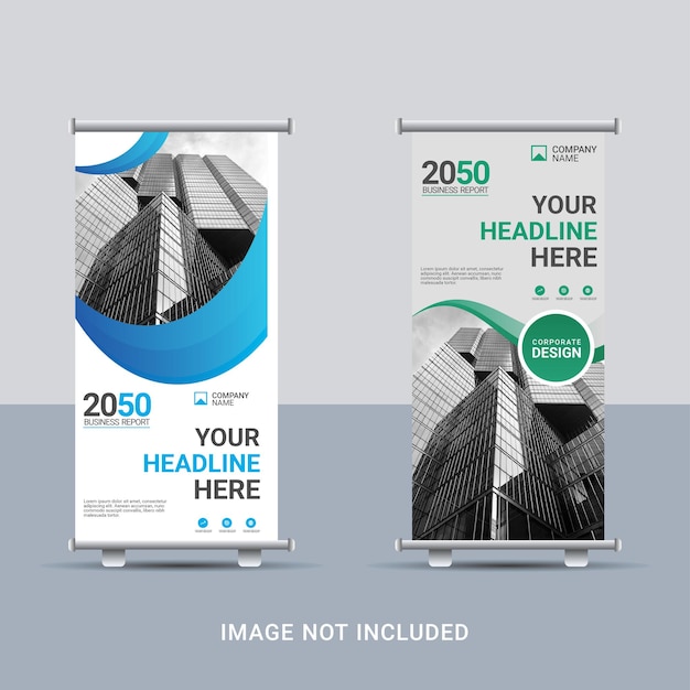 Creative business roll up banner template