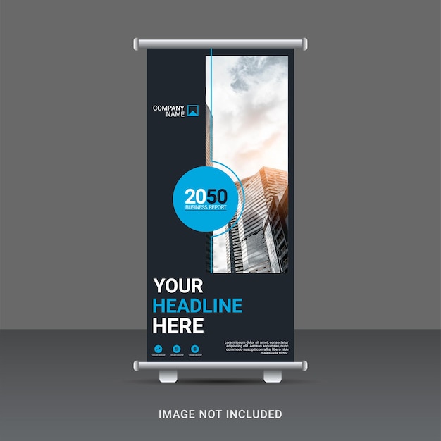 Vector creative business roll up banner template