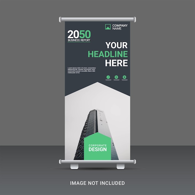 Creative business roll up banner template