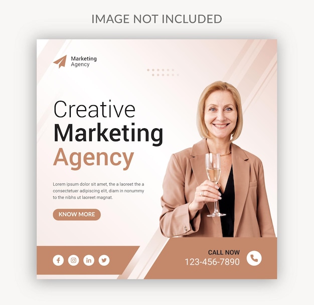 Creative business social media post banner template Premium Vector