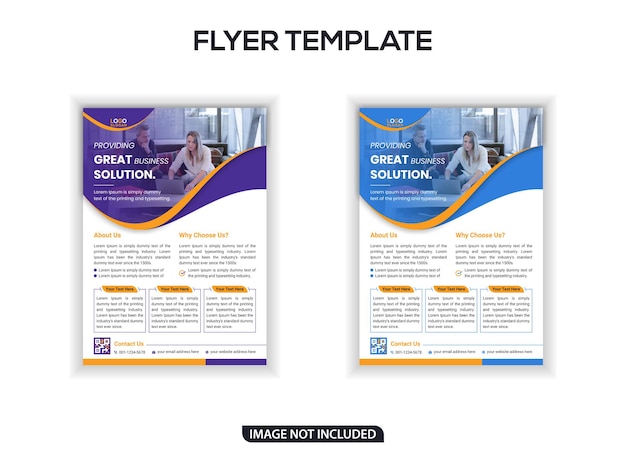 Creative business solution flyer template