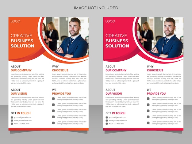 Creative business solution flyer template