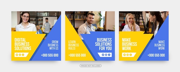 Creative Business solutions social media post templates