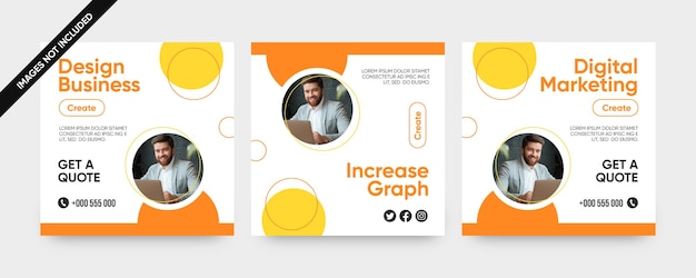 Creative Business solutions social media post templates