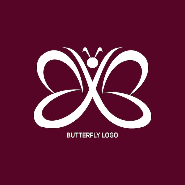 Creative butterfly logo with premium vector