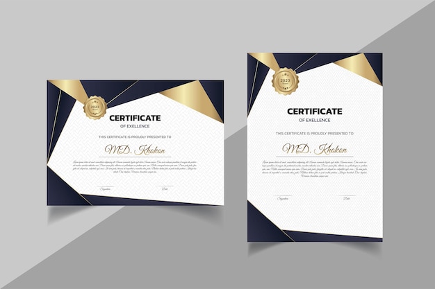 Creative certificate template