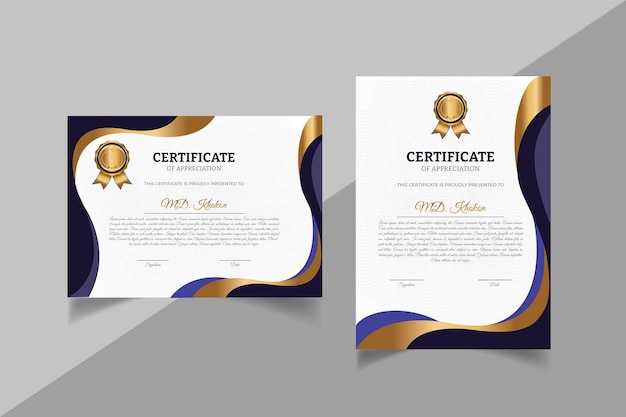 Creative certificate template