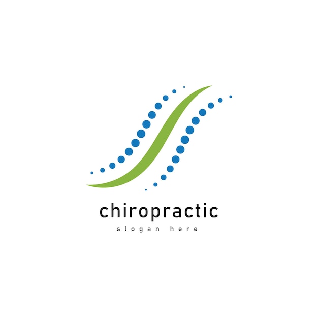 Creative Chiropractic Concept Logo Design Template