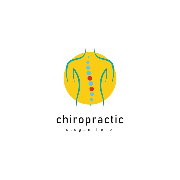 Creative Chiropractic Concept Logo Design Template