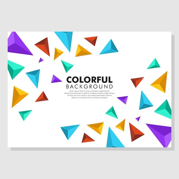 Creative Colorful Geometric Background Modern Horizontal Composition Abstract Illustration