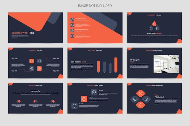 Creative company vector presentation template