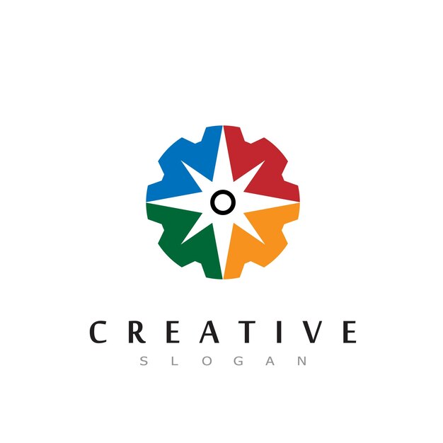 Creative Compass Concept Logo Design Template