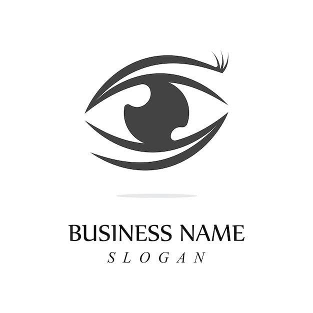 Creative concept eyes logo design template eye care logo icon