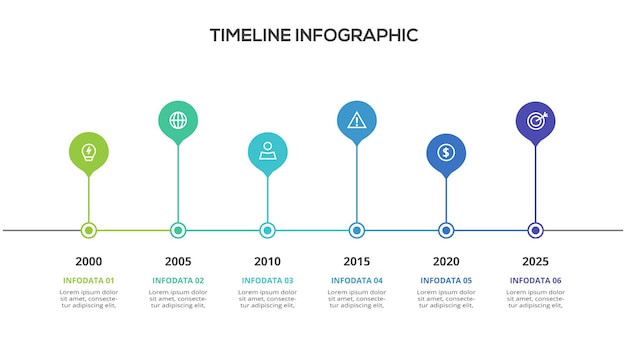 Creative concept for infographic with 6 steps options parts or processes Business data visualization