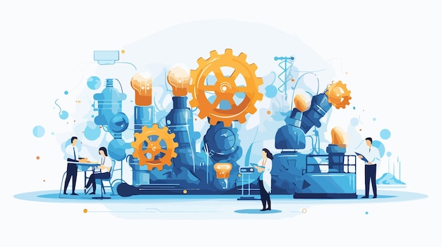 Creative Conceptualization Idea Production Metaphor Line Path and Teamwork