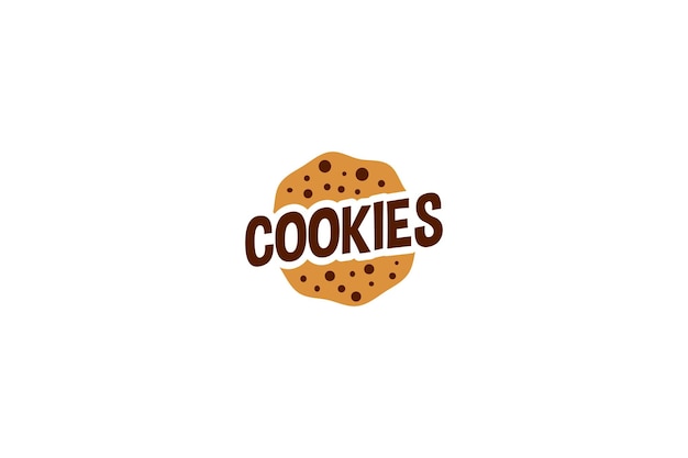 Creative cookie bakery logo design vector template illustration