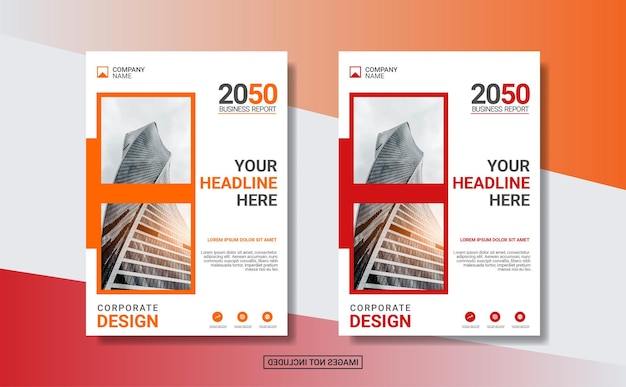 Creative corporate book cover design template