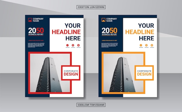 Creative corporate book cover design template