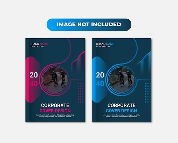 Creative corporate book cover design template