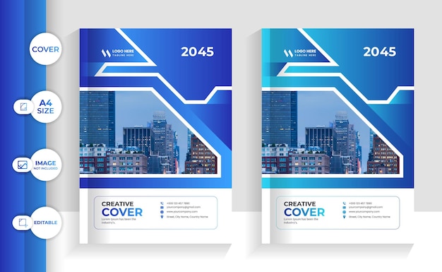 Creative corporate book cover template