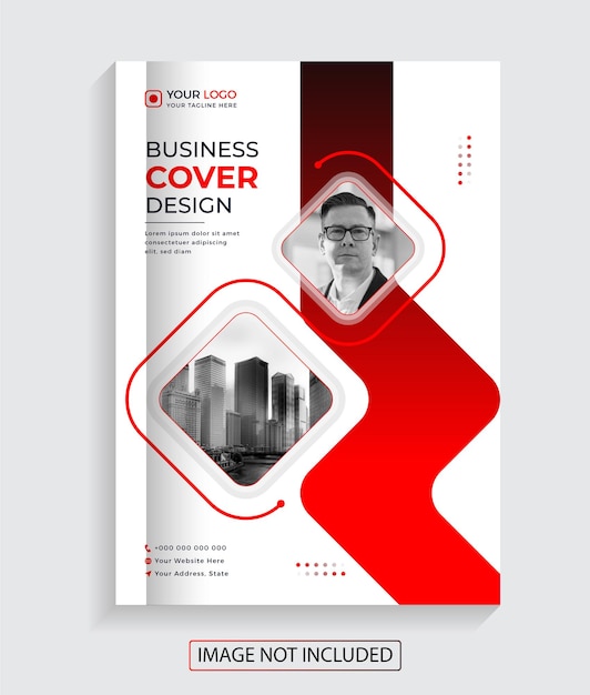 Vector creative corporate business book cover design premium vector