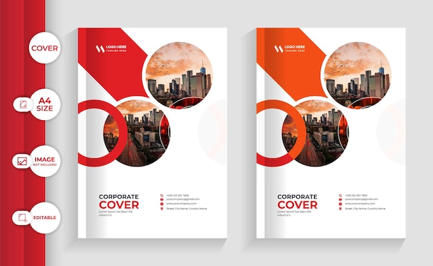 Creative corporate business book cover template