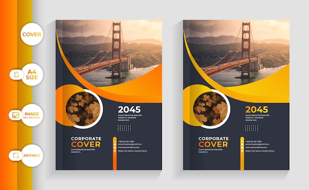 Creative corporate business book cover template