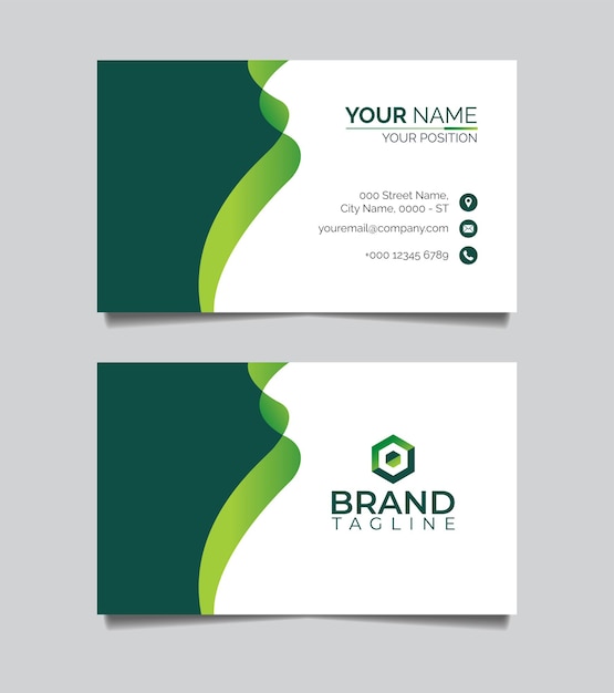 Vector creative and corporate business card design template