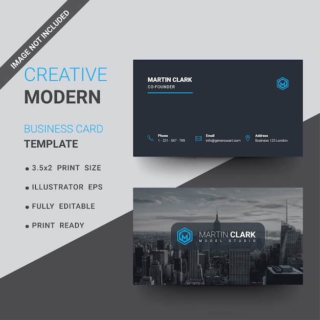 Creative corporate business card template