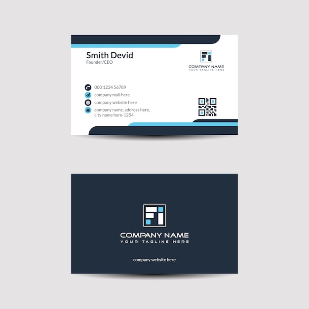 Creative corporate business card templates vector